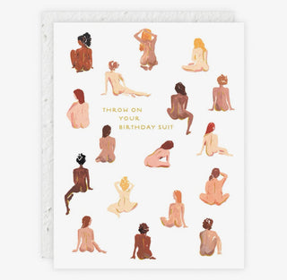 Throw On Your Birthday Suit | Birthday Card