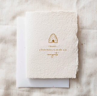 Little Honey On the Way | Baby Greeting Card