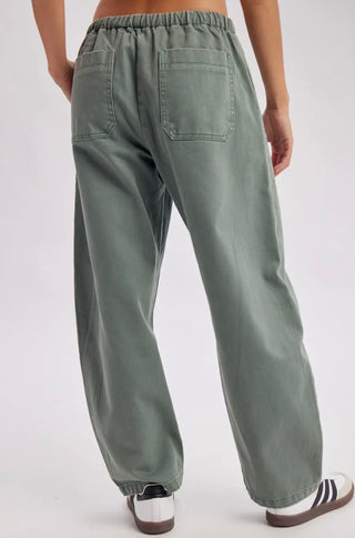 The Olive Drawstring Denim