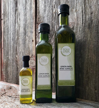 Pickle Creek Lemon Basil & Garlic Infused Olive Oil