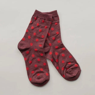Polka Dot Crew Socks