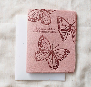 Birthday Wishes & Butterfly Kisses | Greeting Card